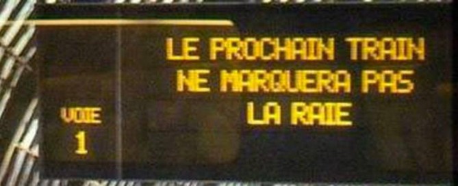 fautes d'orthographe sncf